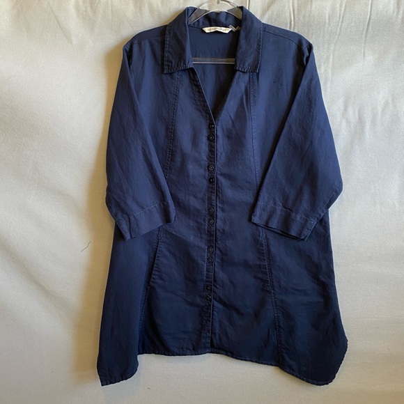 Soft Surroundings Linen Blend Tunic Top - Picture 3 of 10